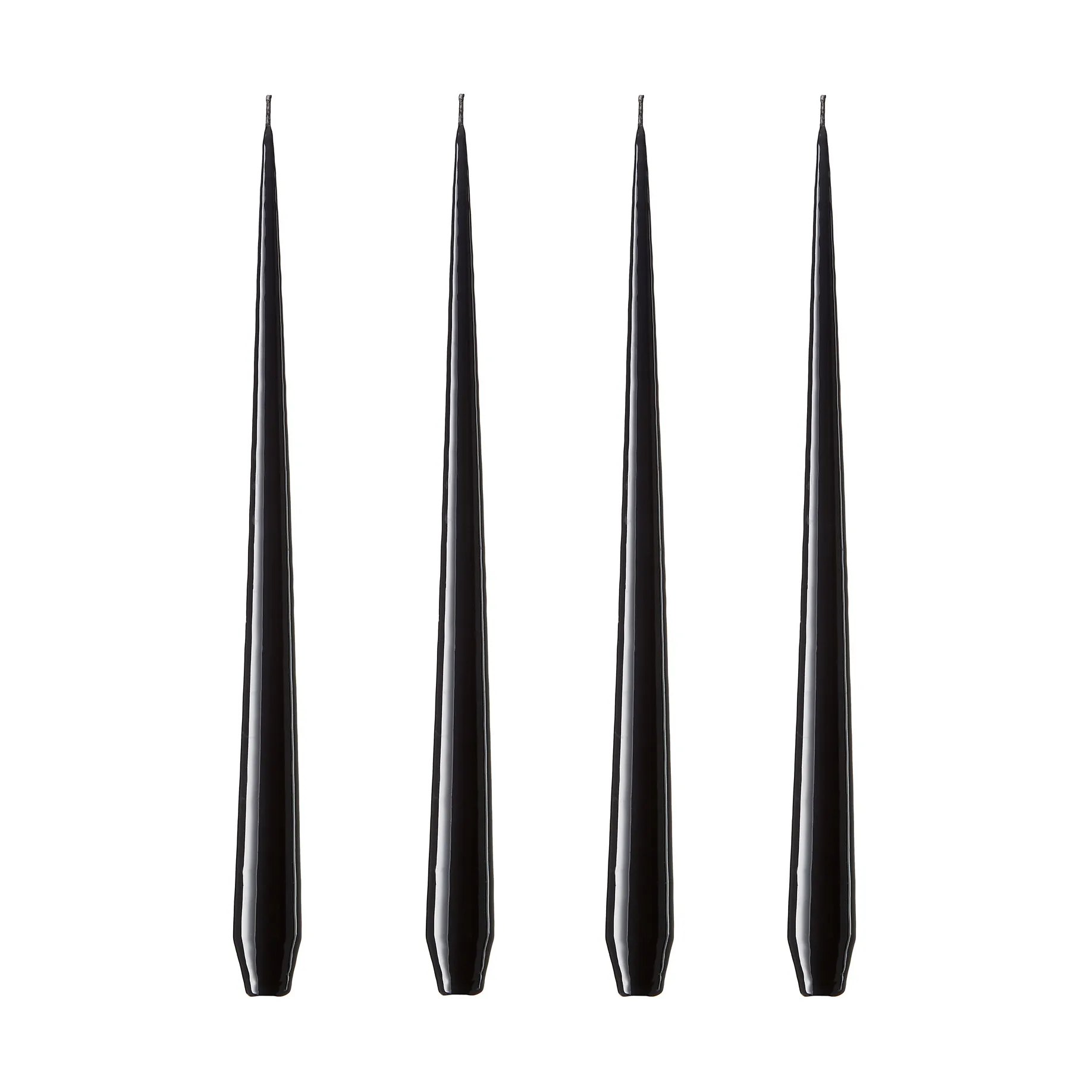 ester & erik light 4-pack lacquered, raw black, 42 cm ester & erik