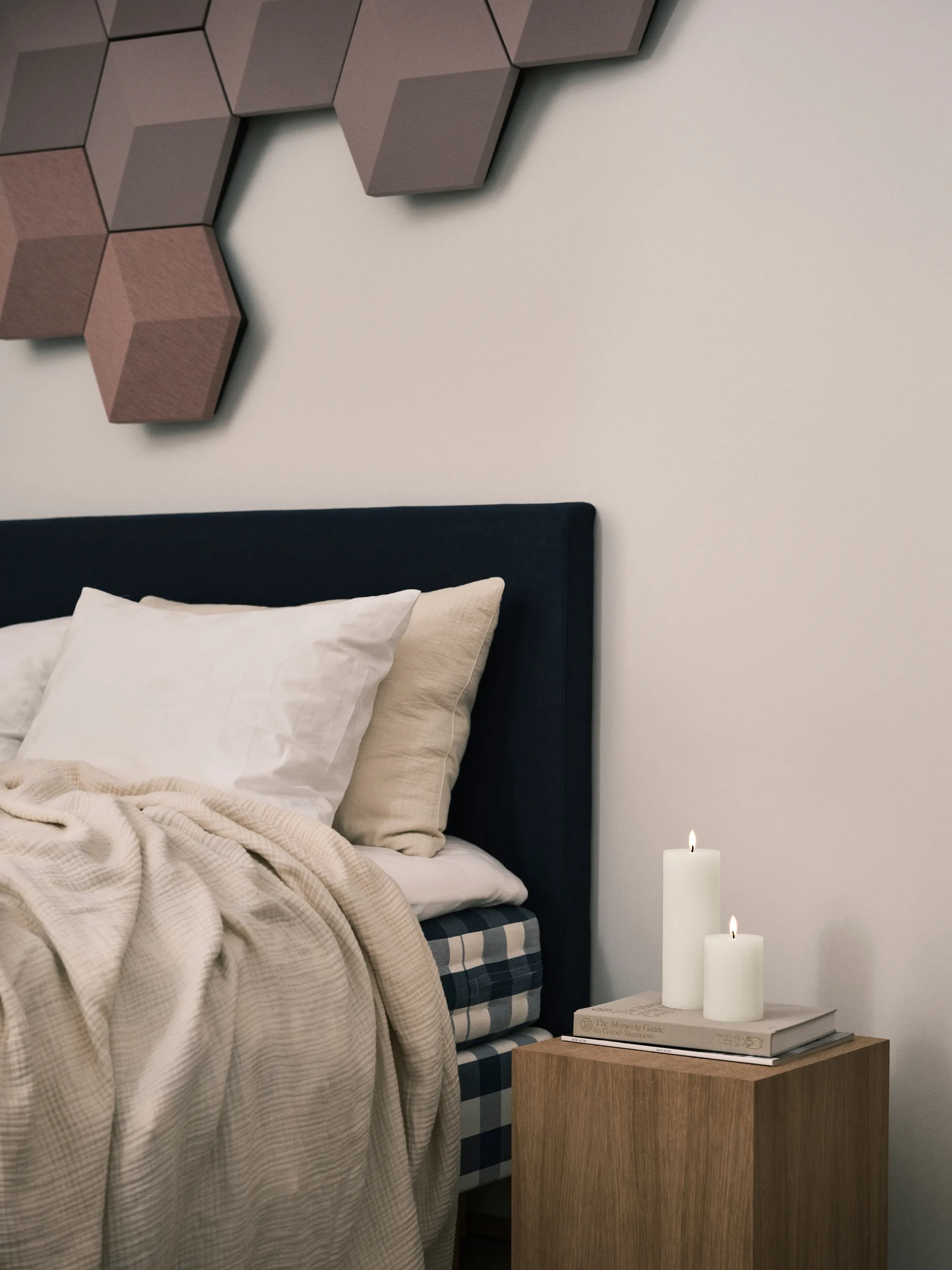 ester & erik pillar candle LED, 06 Ivory, 20 cm ester & erik