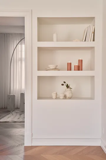 ester & erik pillar candle LED - 10 Silky, 15 cm - ester & erik