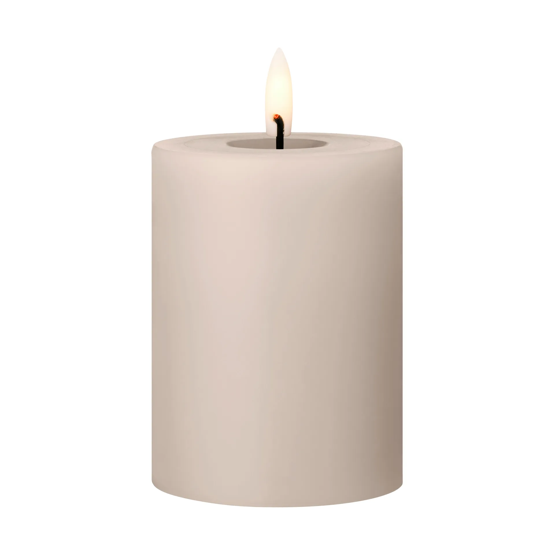 ester & erik pillar candle LED, 22 Linen Grey, 10 cm ester & erik