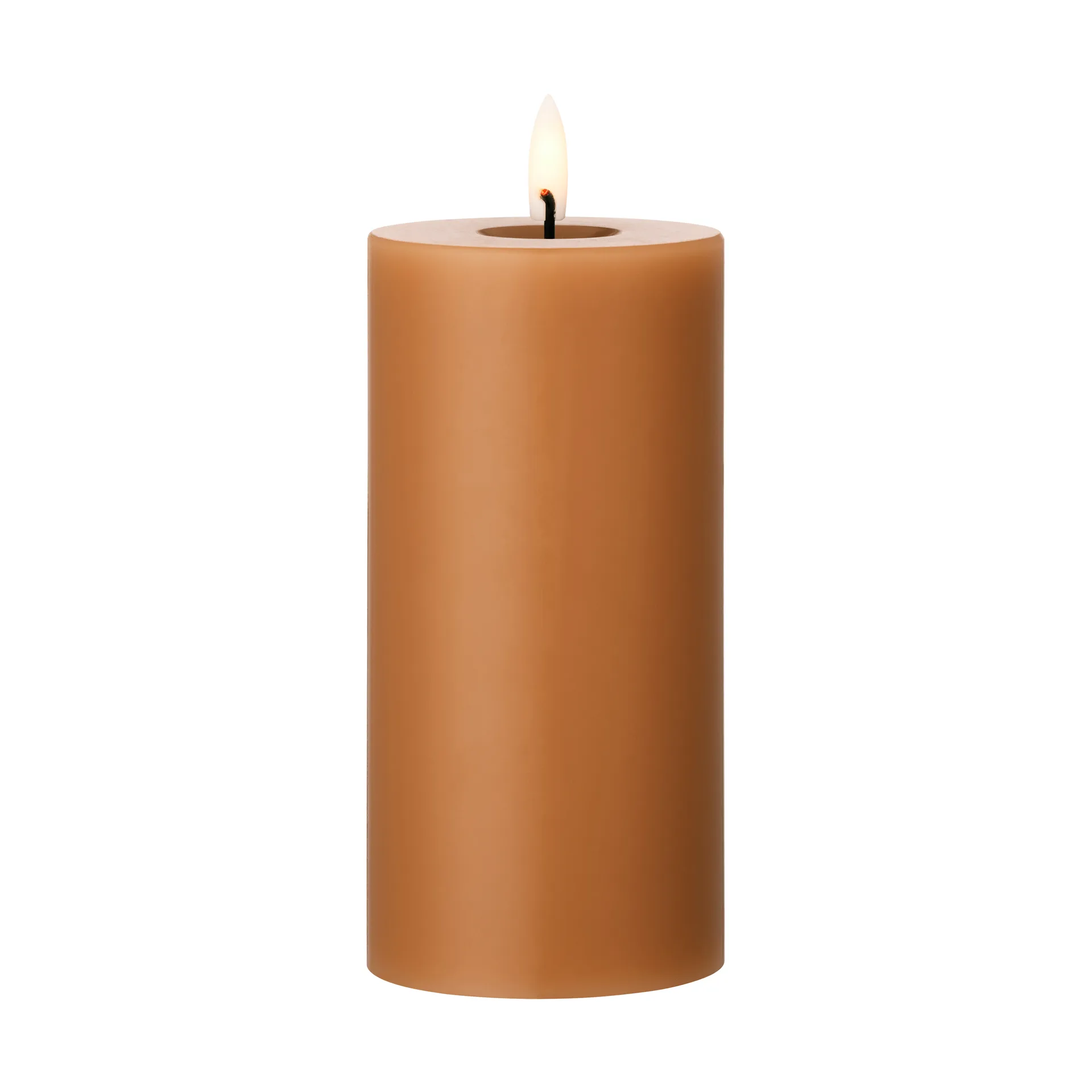 ester & erik pillar candle LED, 23 Raw Toffee, 15 cm ester & erik