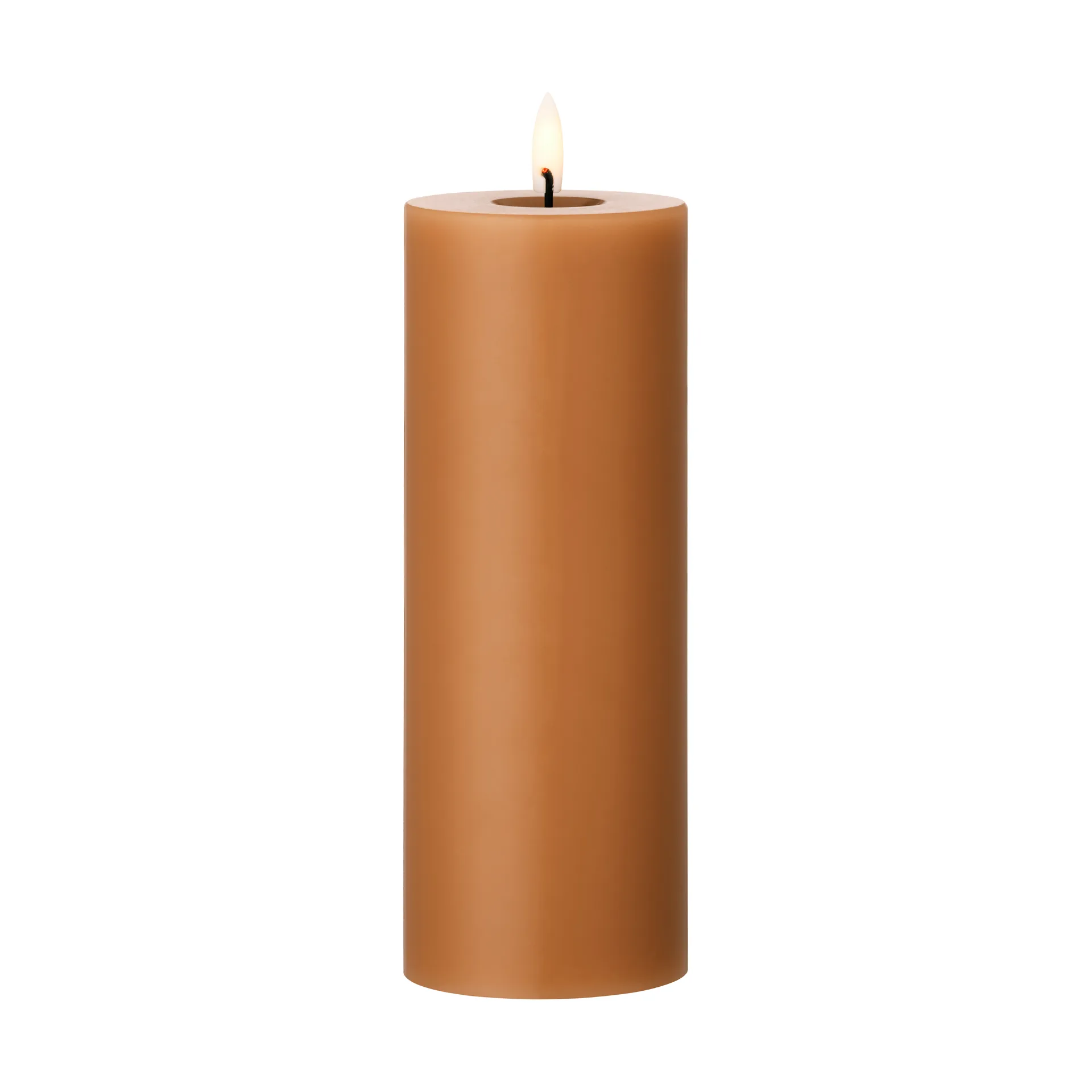 ester & erik pillar candle LED, 23 Raw Toffee, 20 cm ester & erik