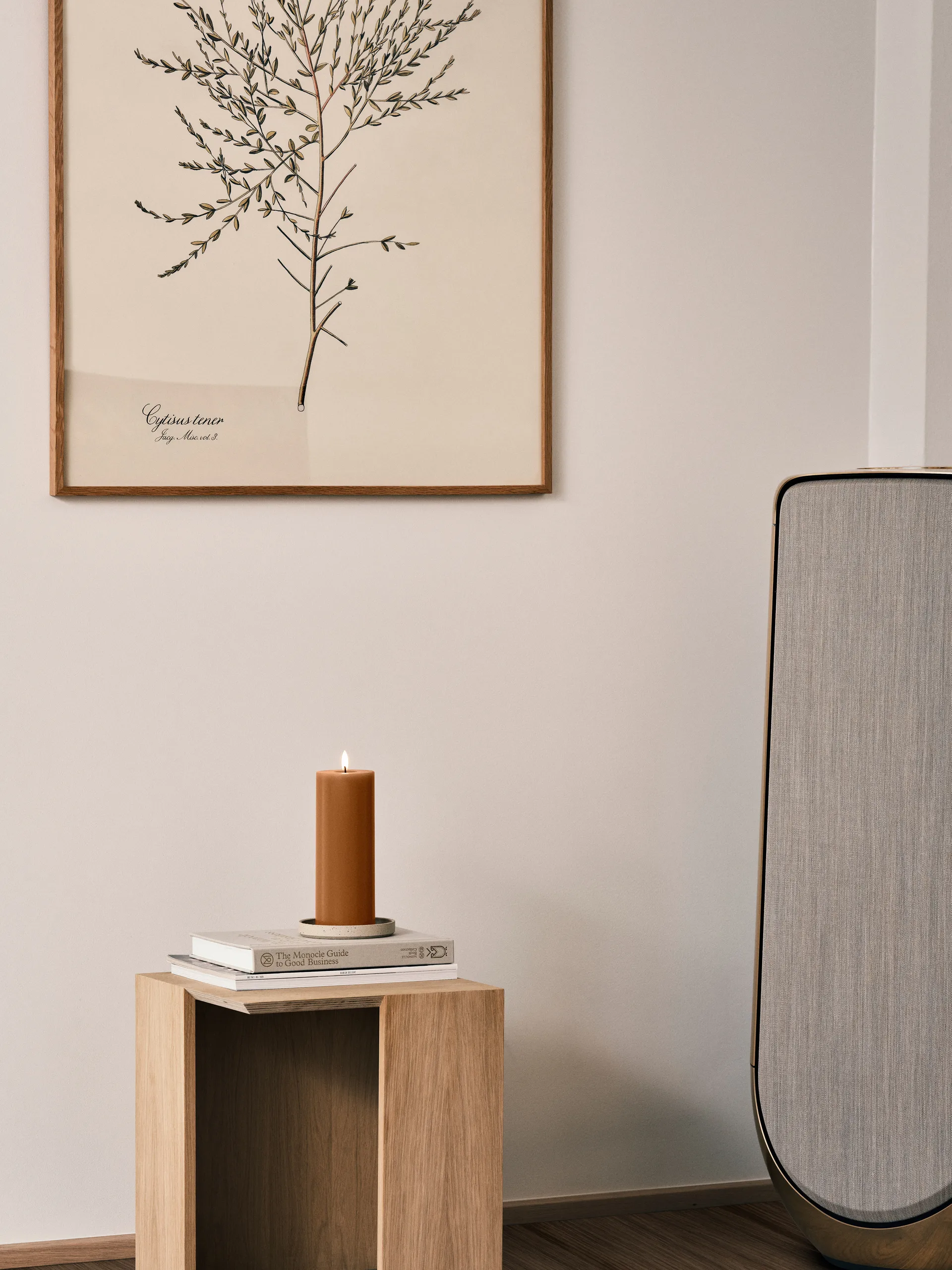 ester & erik pillar candle LED, 23 Raw Toffee, 20 cm ester & erik