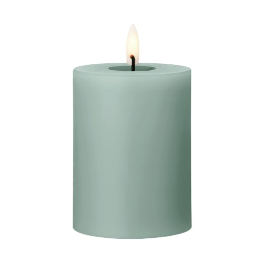 ester & erik pillar candle LED - 67 Jade stone, 10 cm - Ester & erik