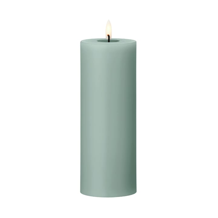 ester & erik pillar candle LED - 67 Jade stone, 20 cm - Ester & erik