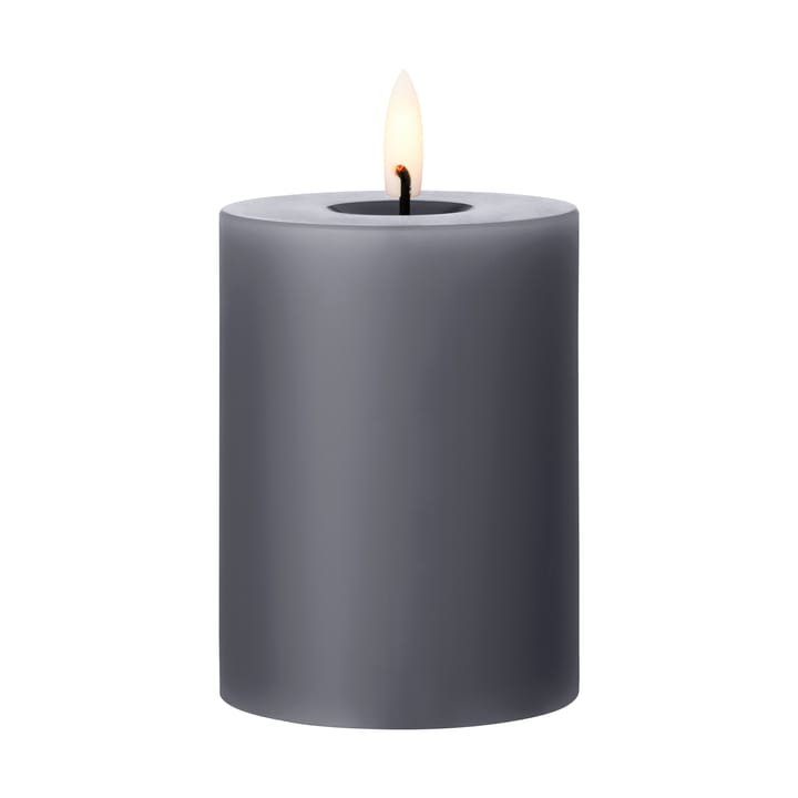 ester & erik pillar candle LED - 74 Dark Slate, 10 cm - Ester & erik