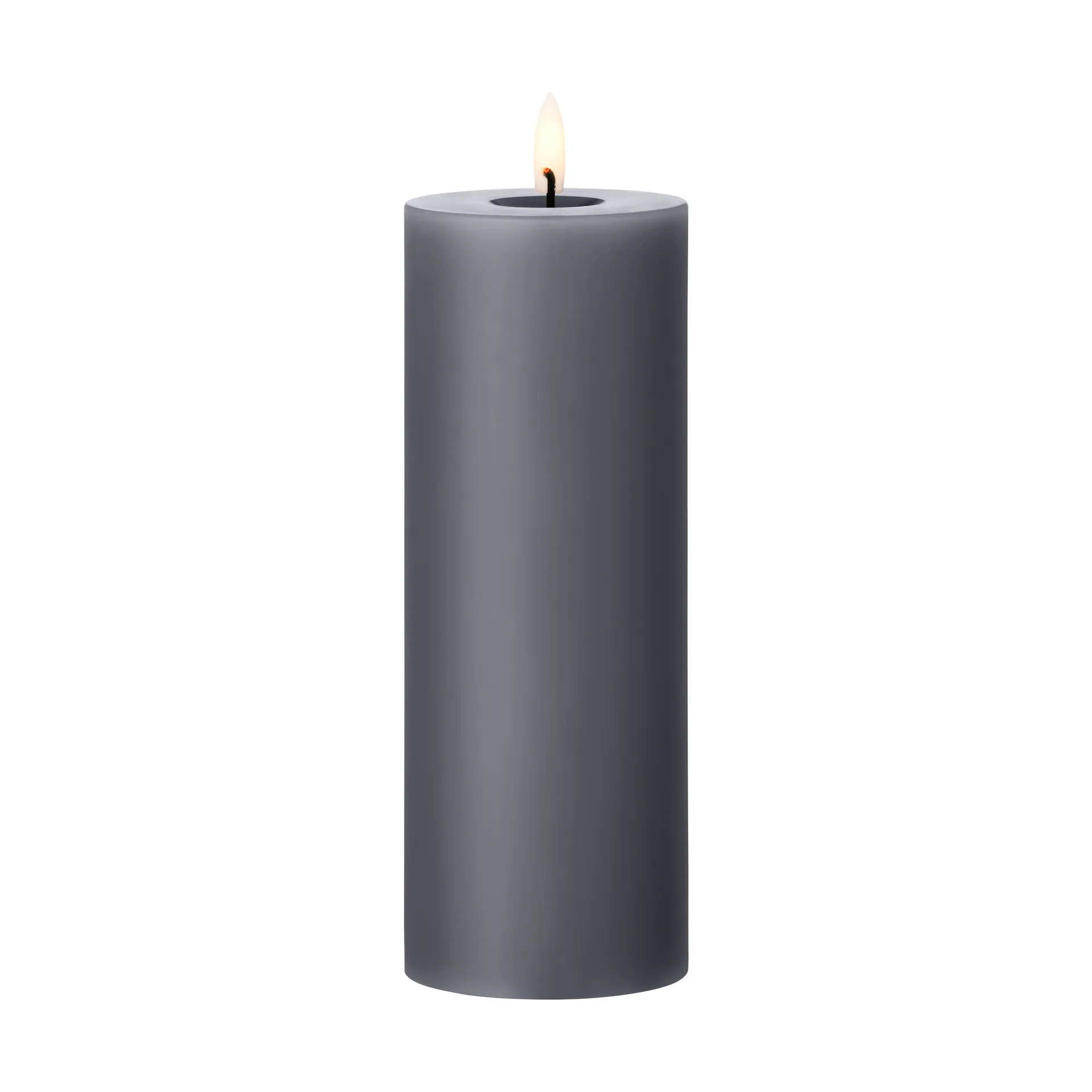 ester & erik pillar candle LED, 74 Dark Slate, 20 cm ester & erik