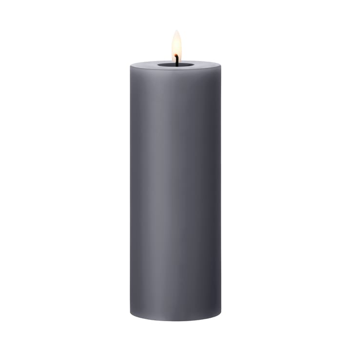 ester & erik pillar candle LED - 74 Dark Slate, 20 cm - Ester & erik