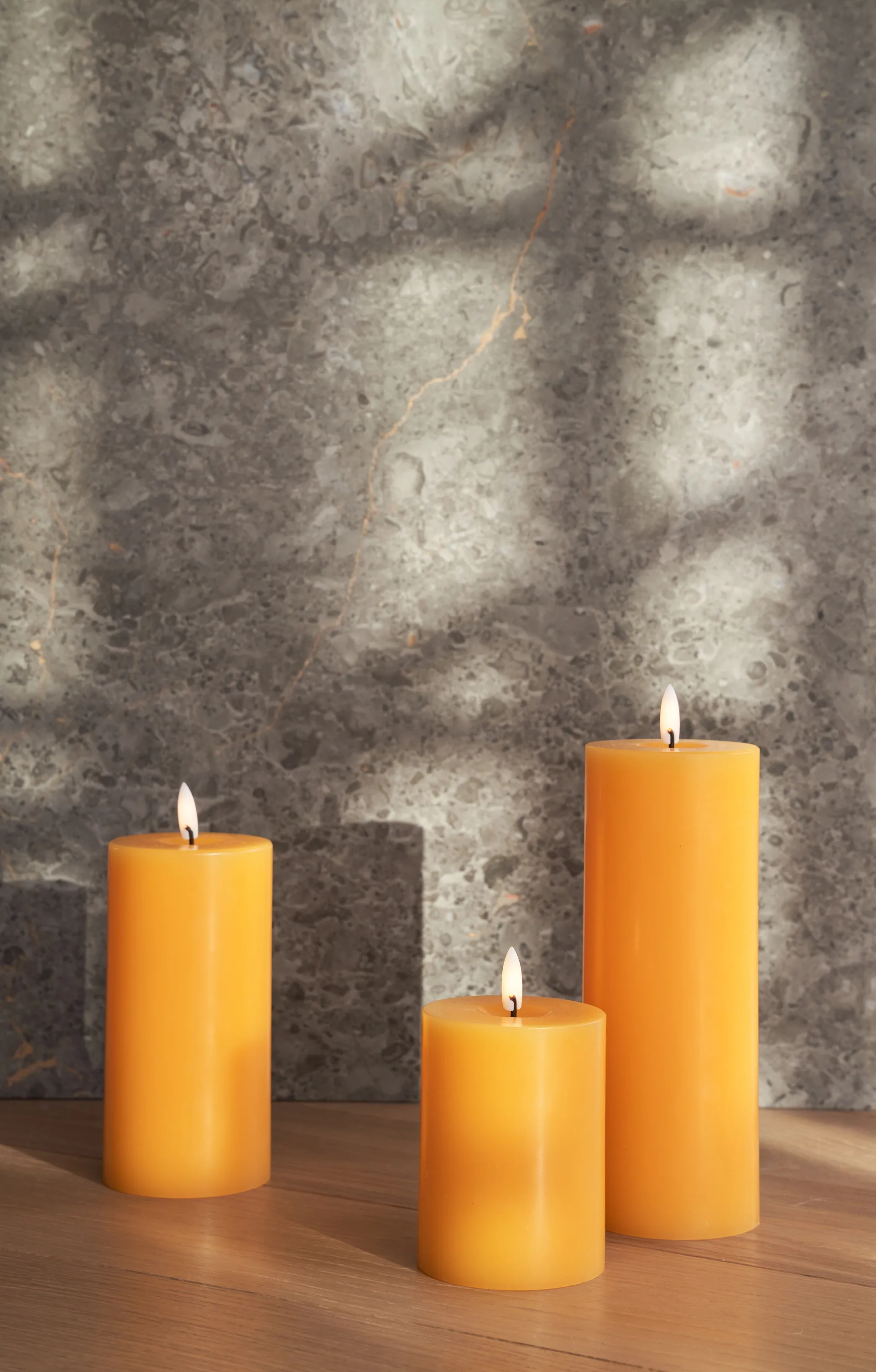 ester & erik pillar candle LED, 85 Mango, 20 cm ester & erik