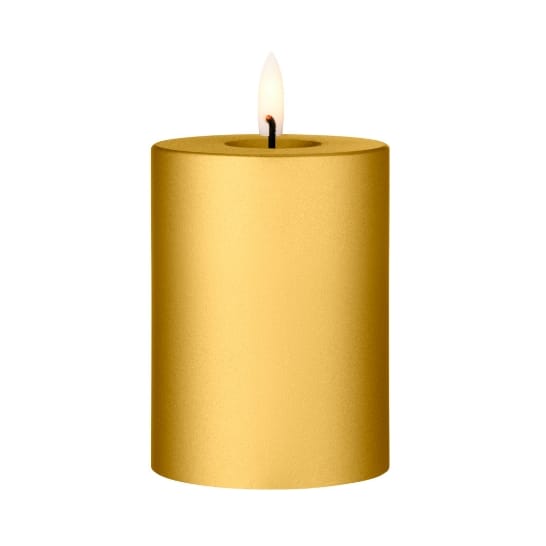 ester & erik pillar candle LED - 90 Gold Metallic, 10 cm - Ester & erik