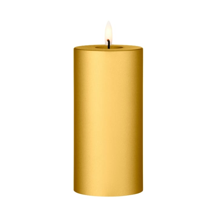 ester & erik pillar candle LED - 90 Gold Metallic, 15 cm - Ester & erik