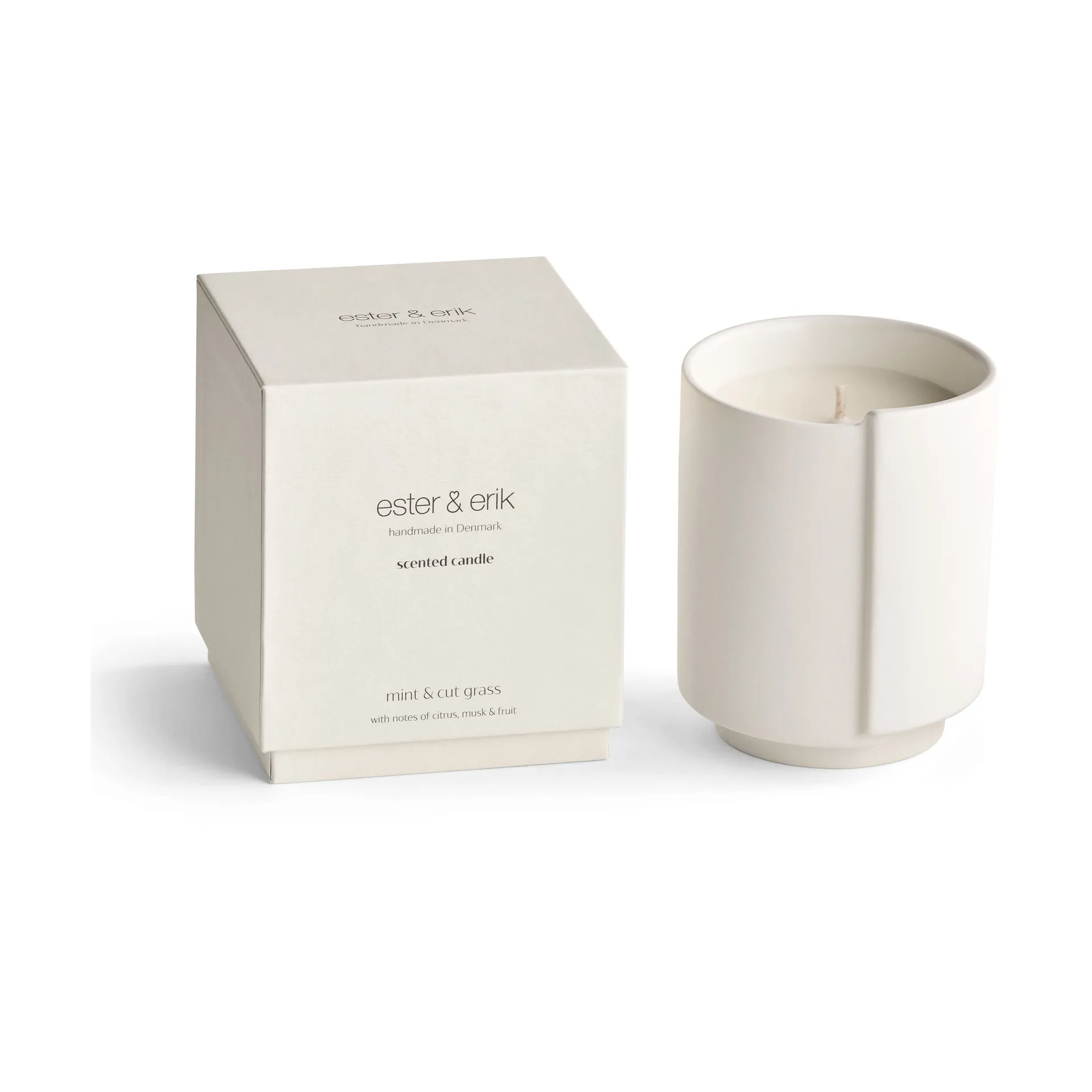 ester & erik scented candles, Mint & cut grass ester & erik