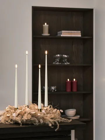 ester & erik taper candle LED 2-pack - 06 Ivory, 30 cm - ester & erik