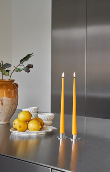 ester & erik taper candle LED 2-pack - 85 Mango , 30 cm - ester & erik