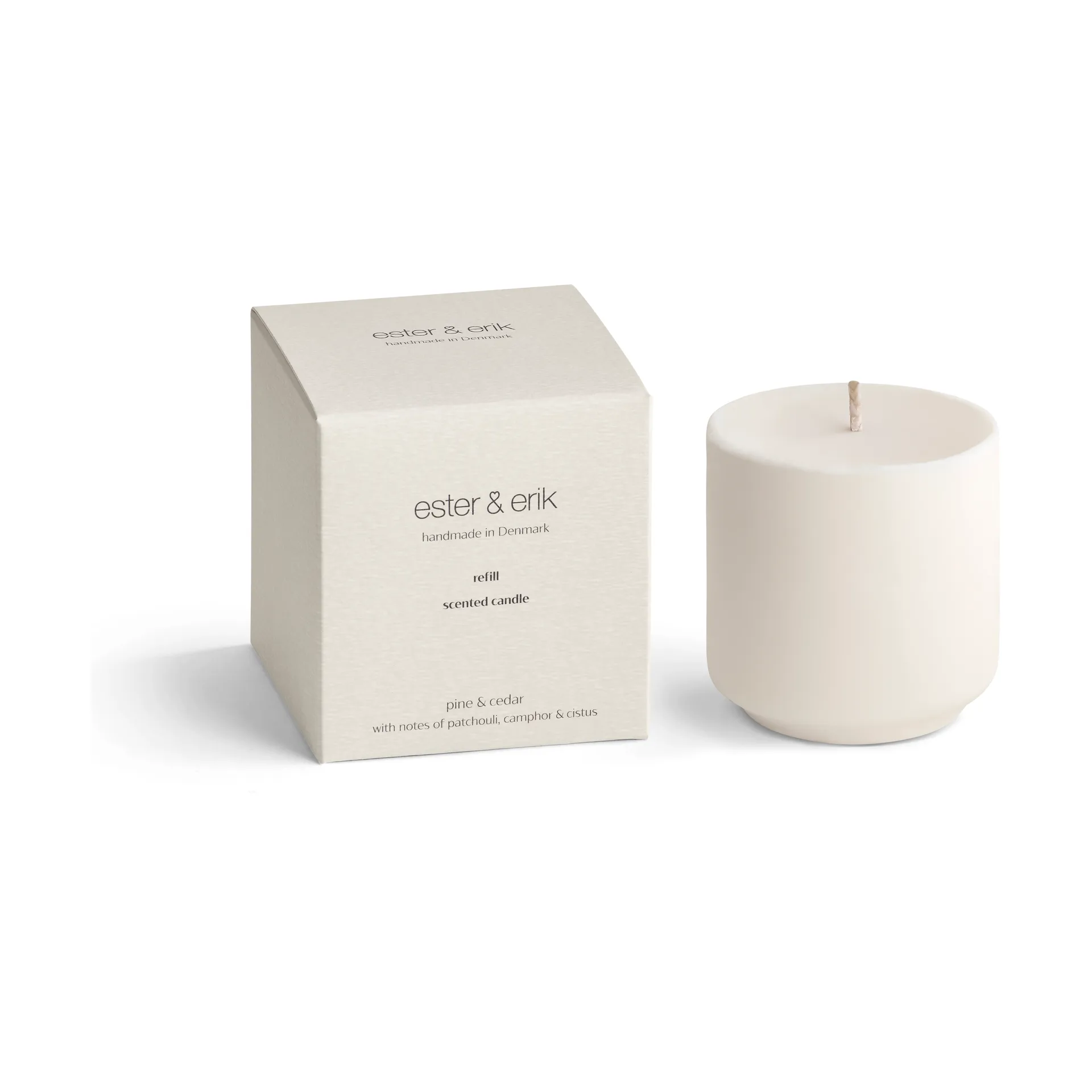 Refill ester & erik scented candles, Pine & cedar ester & erik