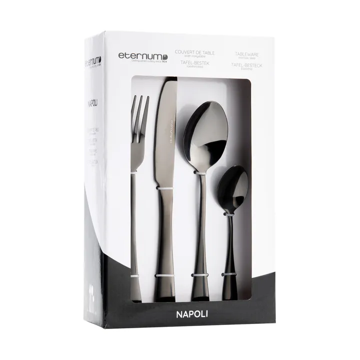 Eternum Napoli cutlery set 16 pcs - Black - Eternum