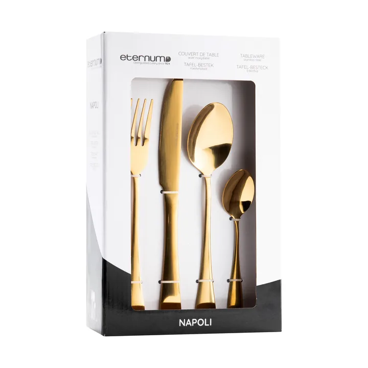 Eternum Napoli cutlery set 16 pcs - Gold - Eternum
