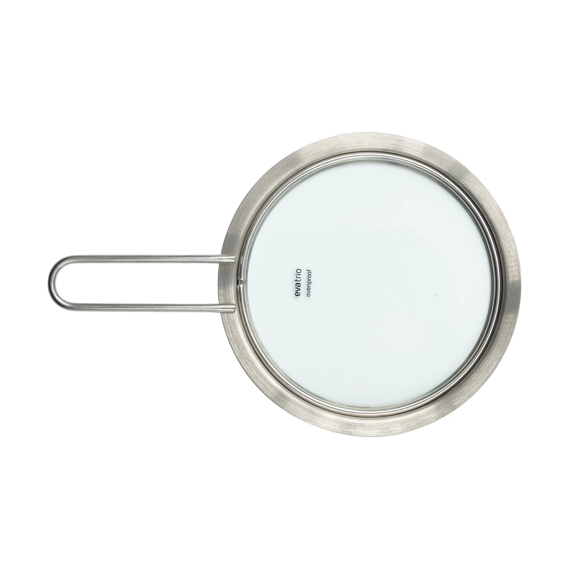 Eva Trio glass lid recycled stainless steel, Ø16 cm Eva Solo