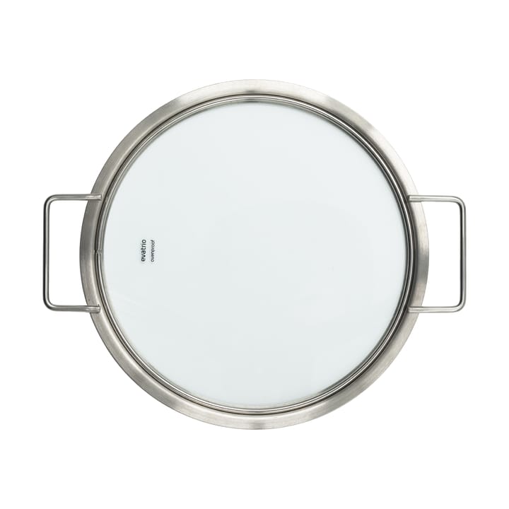 Eva Trio glass lid recycled stainless steel, Ø24 cm Eva Solo