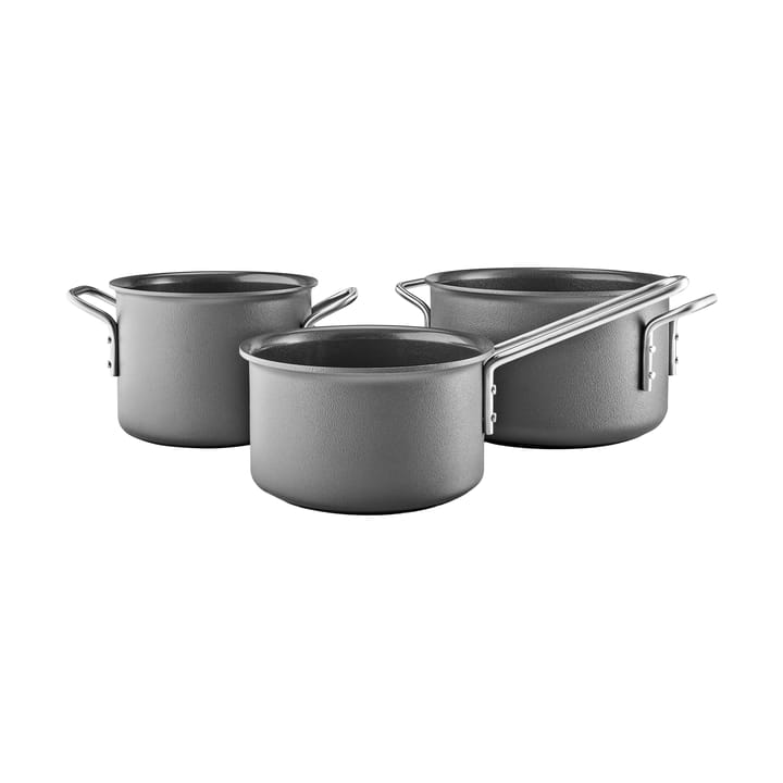 Eva Trio Grey Line pot set - 3 pieces - Eva Solo