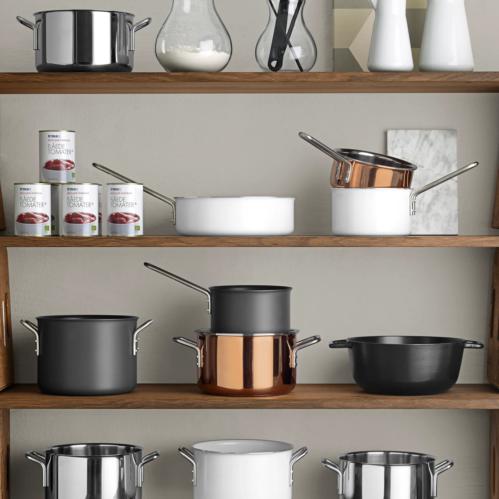 Eva Trio stainless steel collection box, 4-pack Eva Solo