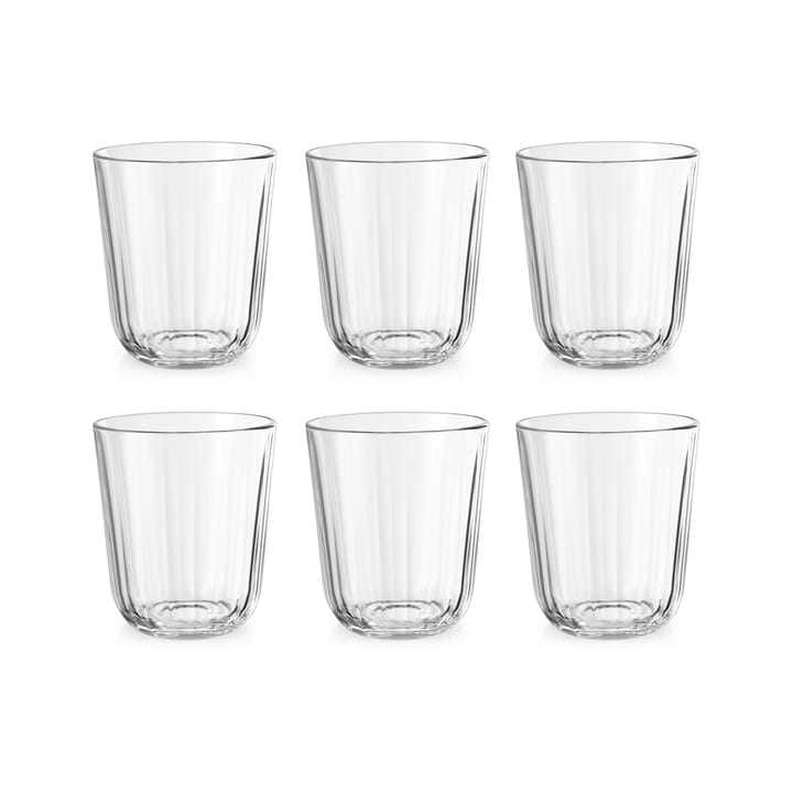 Facet drinking glass 27 cl 6-pack, Clear Eva Solo