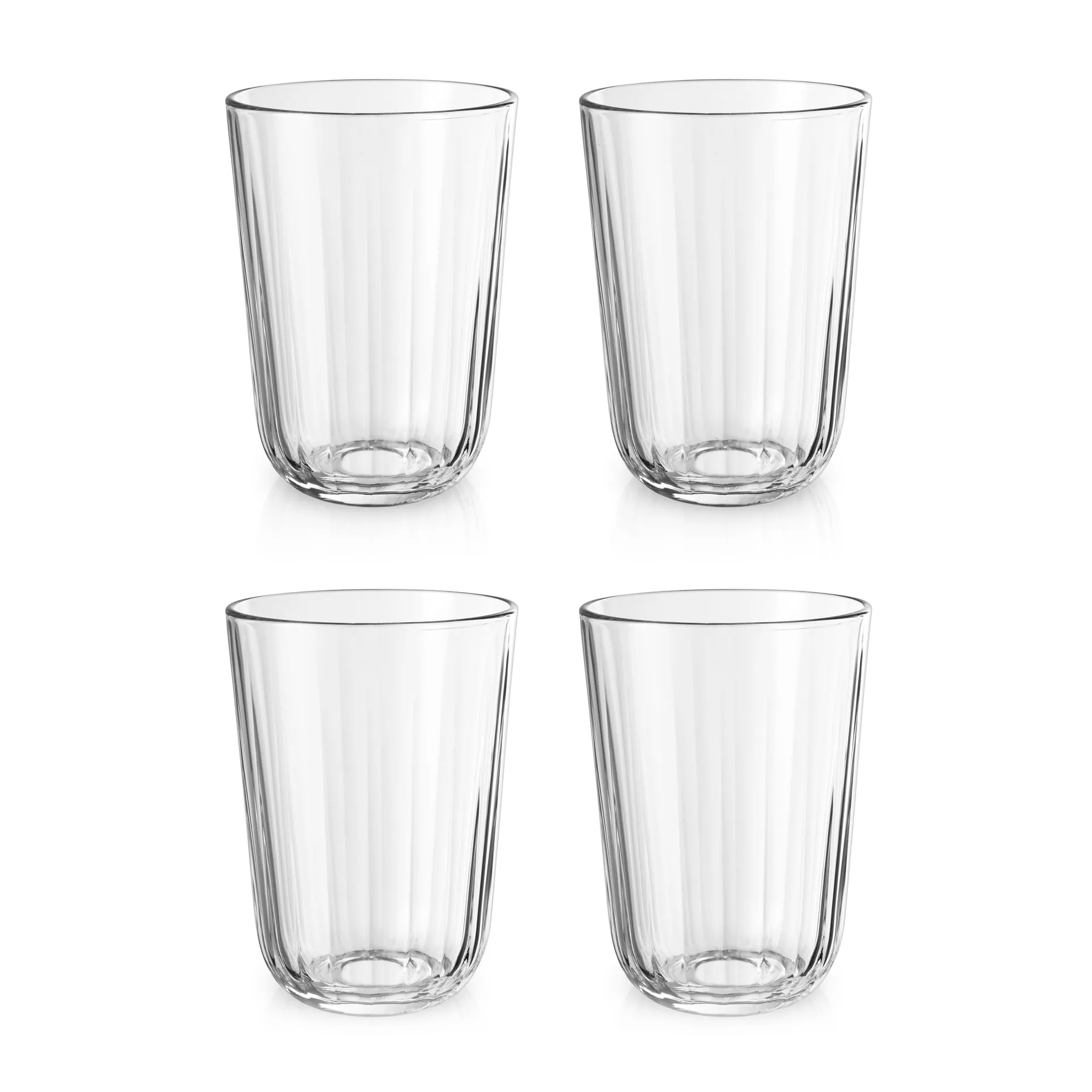Facet drinking glass 34 cl 4-pack, Clear Eva Solo