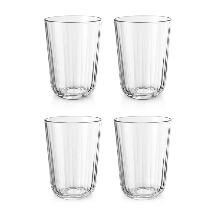 Facet drinking glass 34 cl 4-pack, Clear Eva Solo