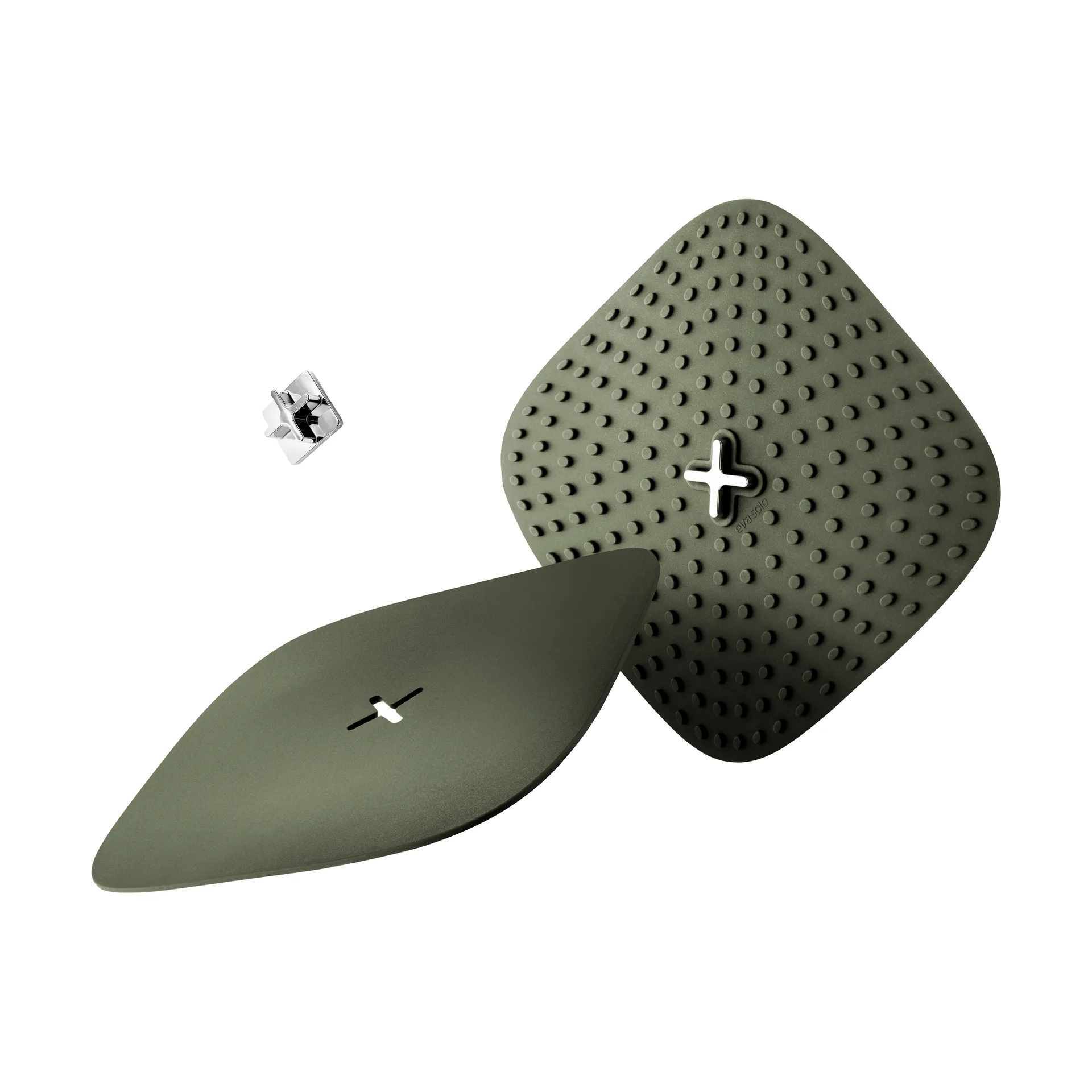 Green Tool pot holders with hook 18x18 cm 2-pack, Green Eva Solo