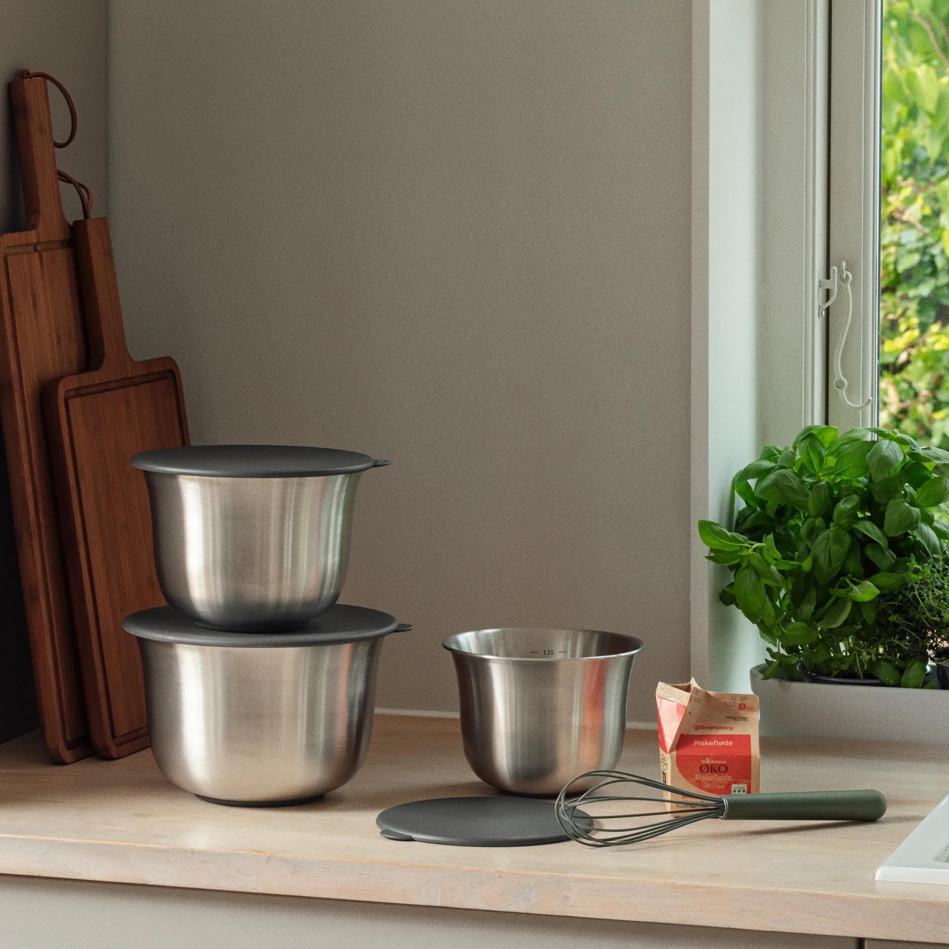 Green tools lid for mixing bowl, Green, Ø15.5 cm Eva Solo