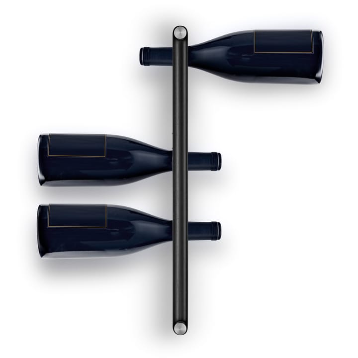 Nordic Kitchen hanging wine storage, black Eva Solo