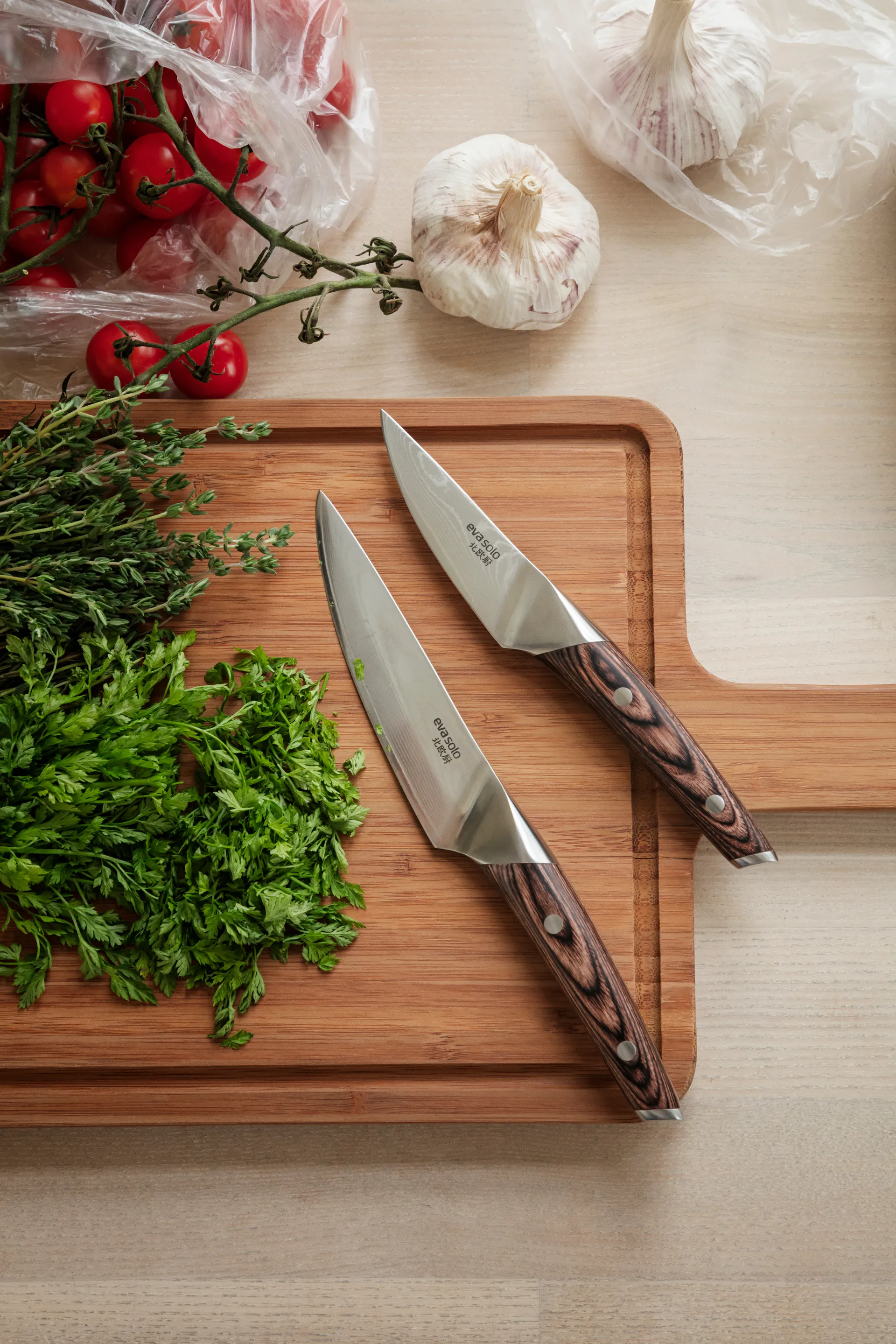 Nordic Kitchen vegetable knife 13 cm, Damascus steel Eva Solo