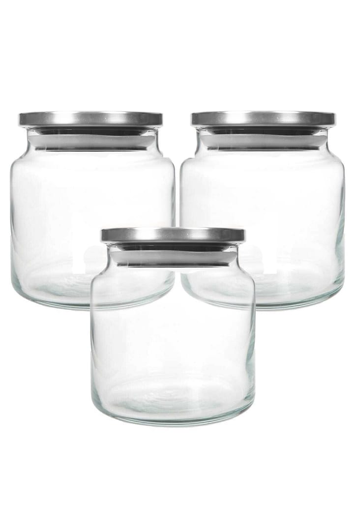 Evora jar 63.5 cl set of 3 - Stainless steel - Evora