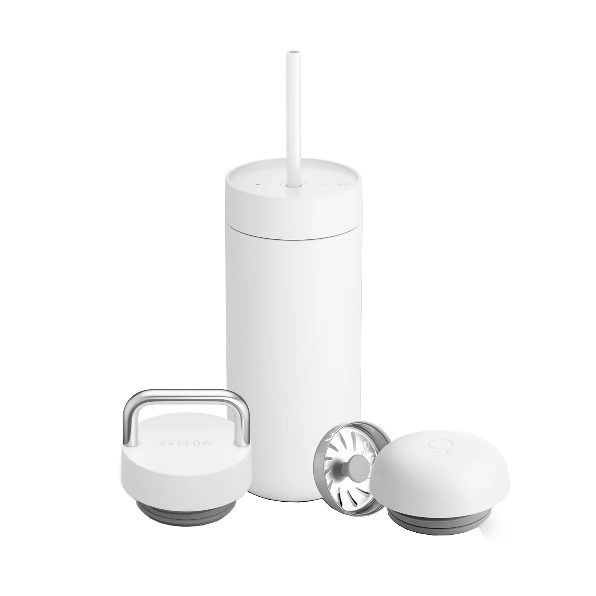 Carter Move thermos mug 3-in-1 lid set, Matte white Fellow