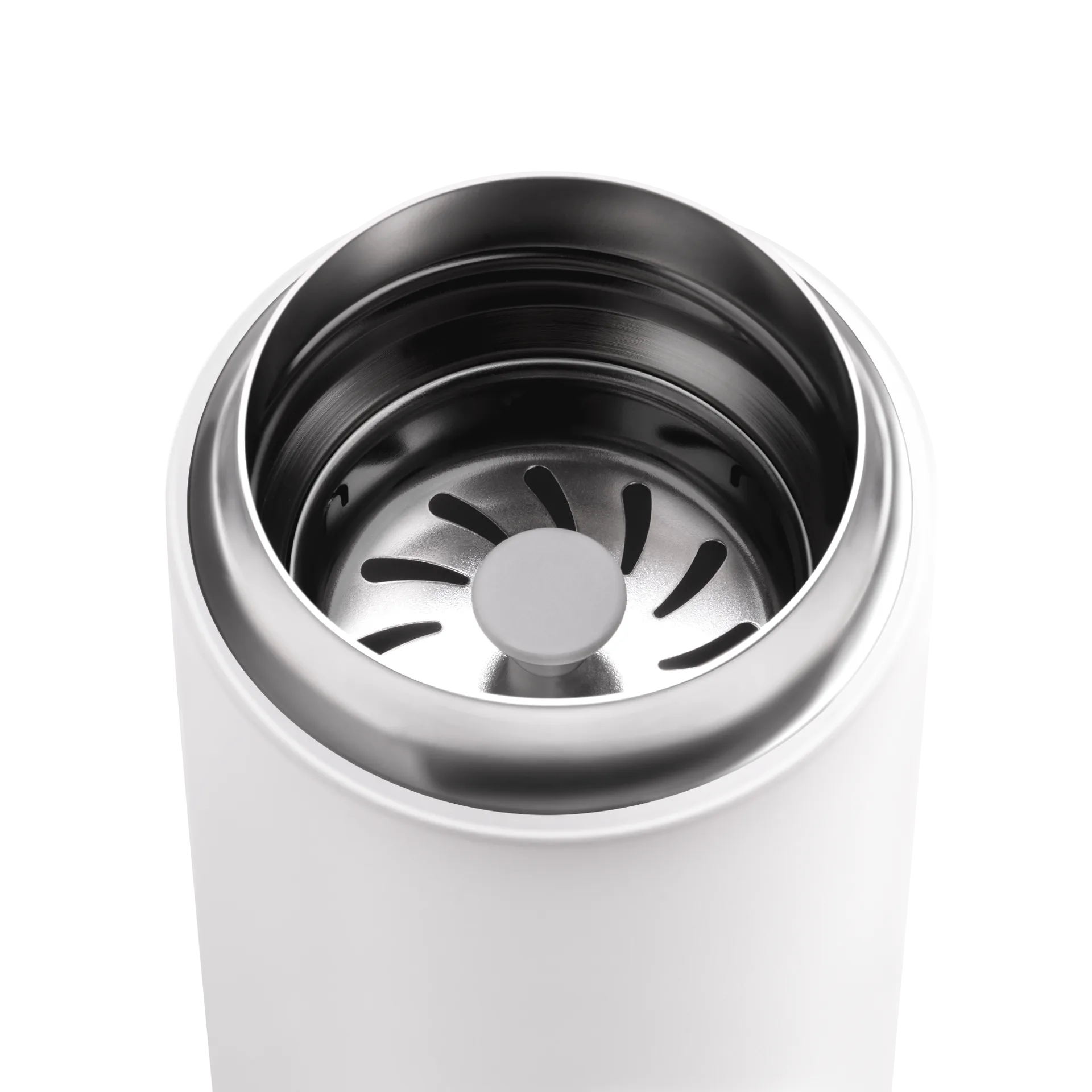 Carter thermos mug with splash guard 35 cl, Matte white Fellow