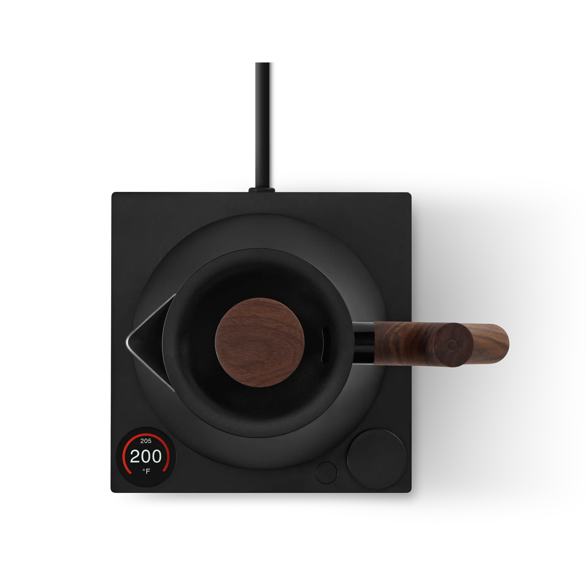 Corvo EKG Pro electric kettle 0.9 L, Matte black-walnut Fellow
