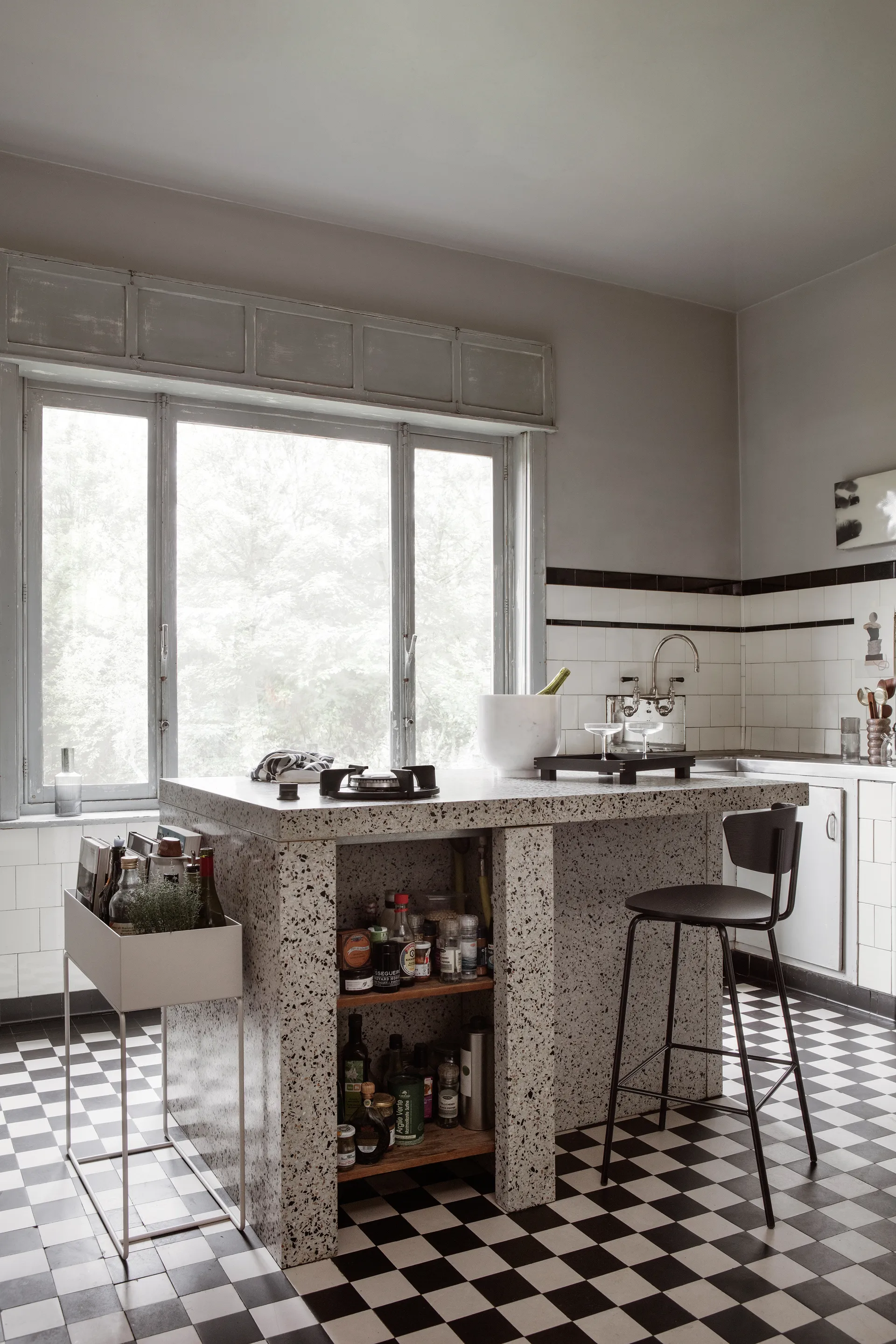 Alza champagne chiller, White Marble Ferm Living