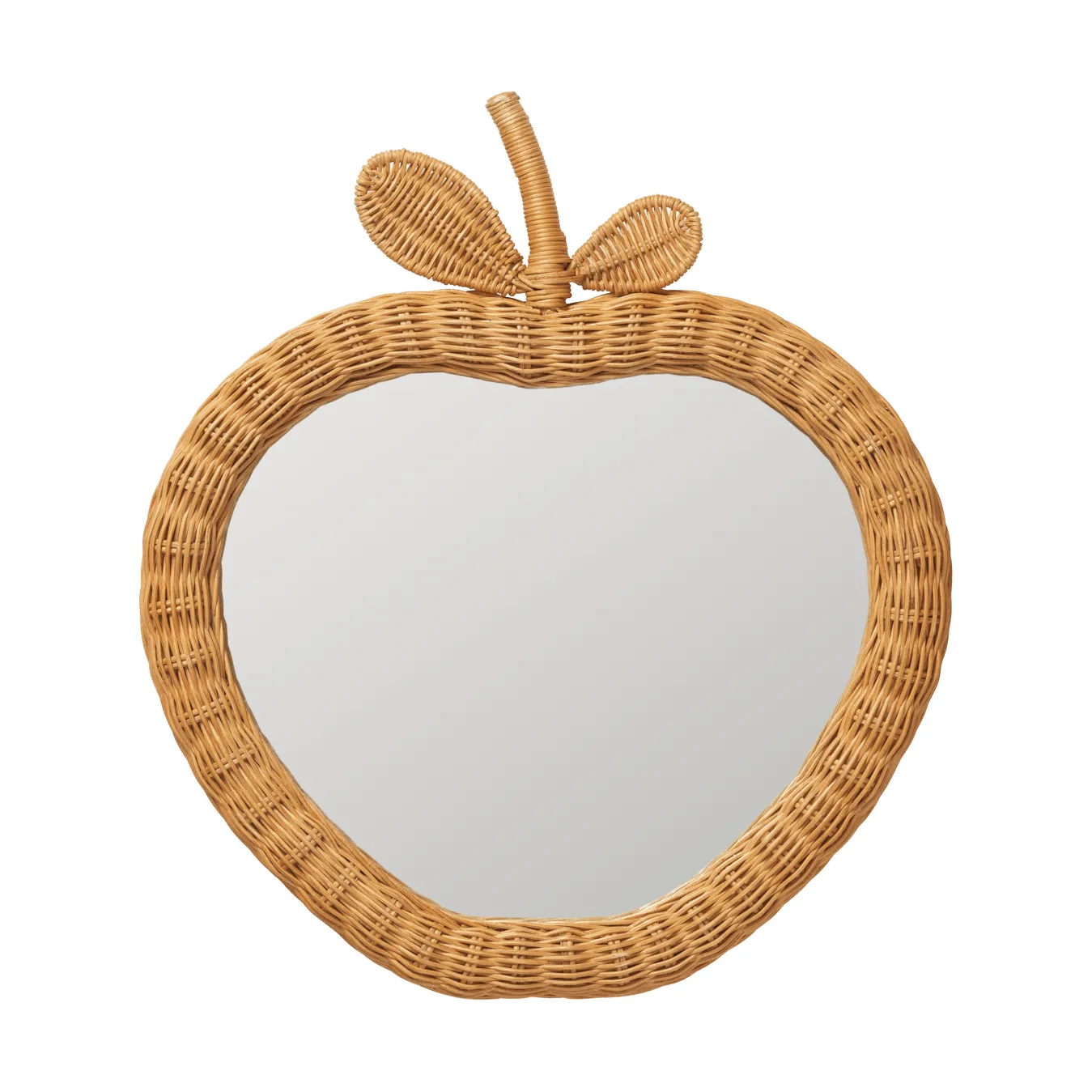 Apple braided mirror, Natural, 40x3x45 cm Ferm Living