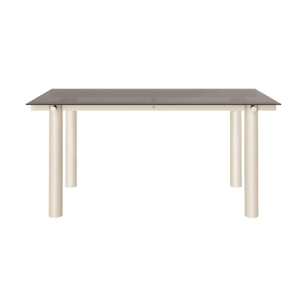 Atura dining table, Light cashmere-dark tinted glass, 90x160 cm Ferm Living