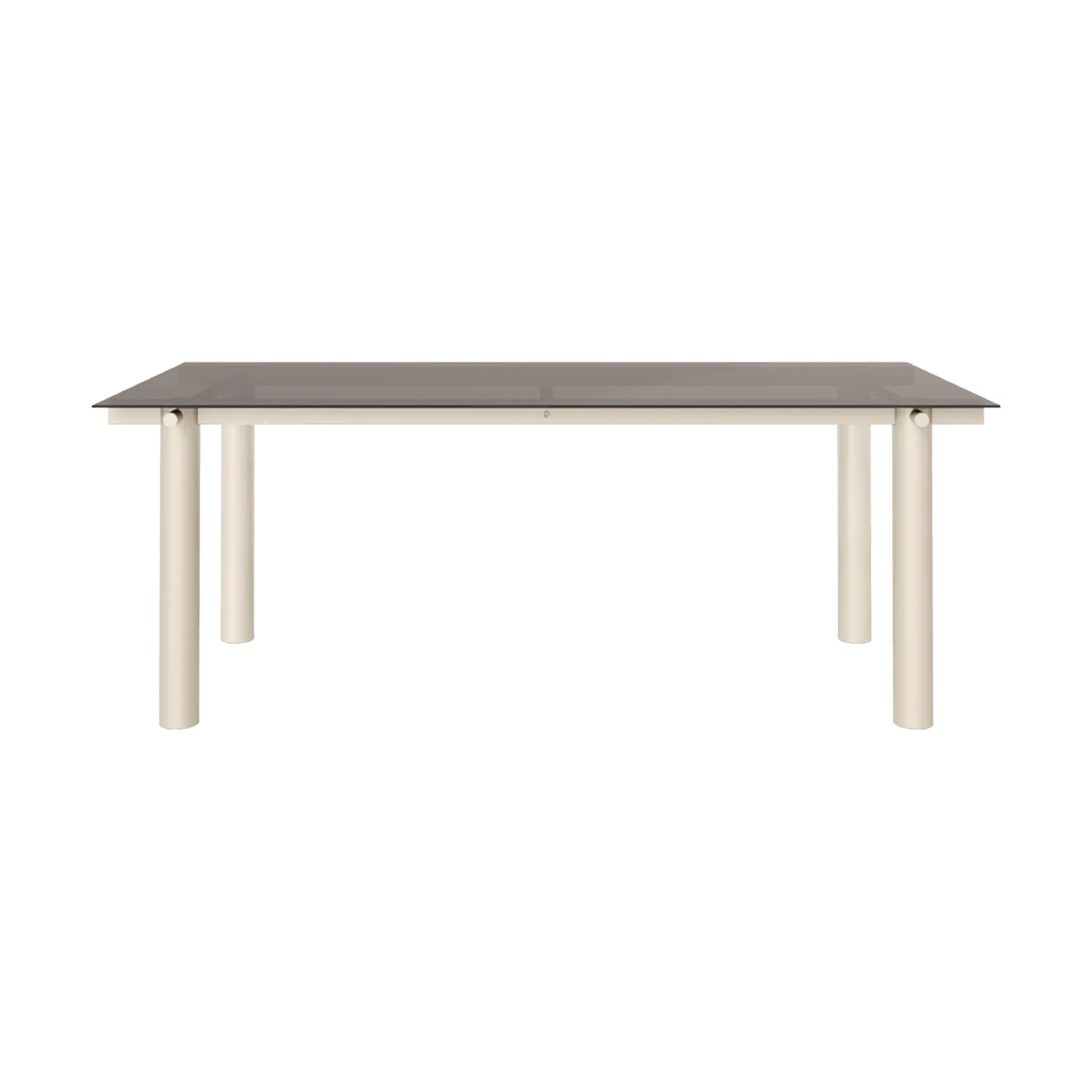 Atura dining table, Light cashmere-dark tinted glass, 90x200 cm Ferm Living