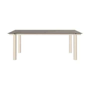 Atura dining table - Light cashmere-dark tinted glass, 90x200 cm - Ferm Living