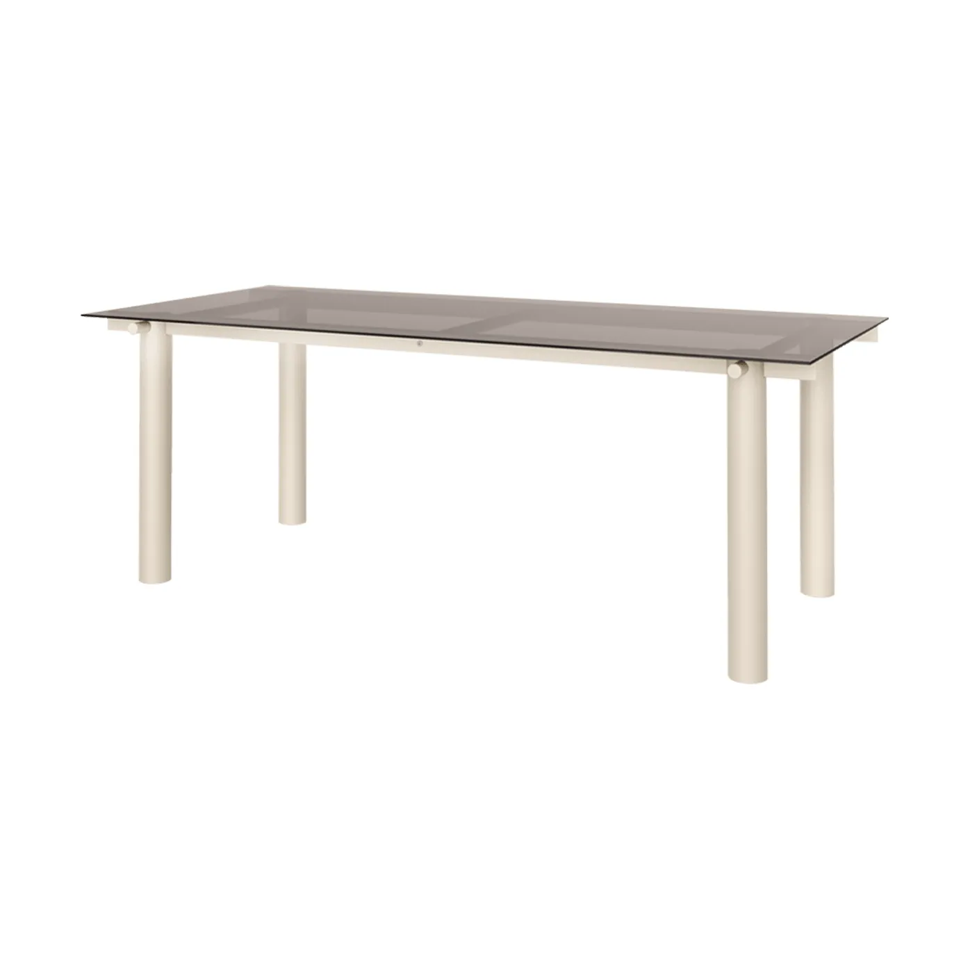 Atura dining table, Light cashmere-dark tinted glass, 90x200 cm Ferm Living