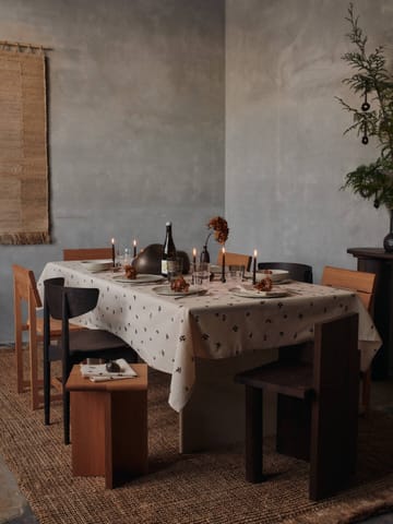 Baies tablecloth 150x240 cm - Natural-dark chocolate - Ferm Living