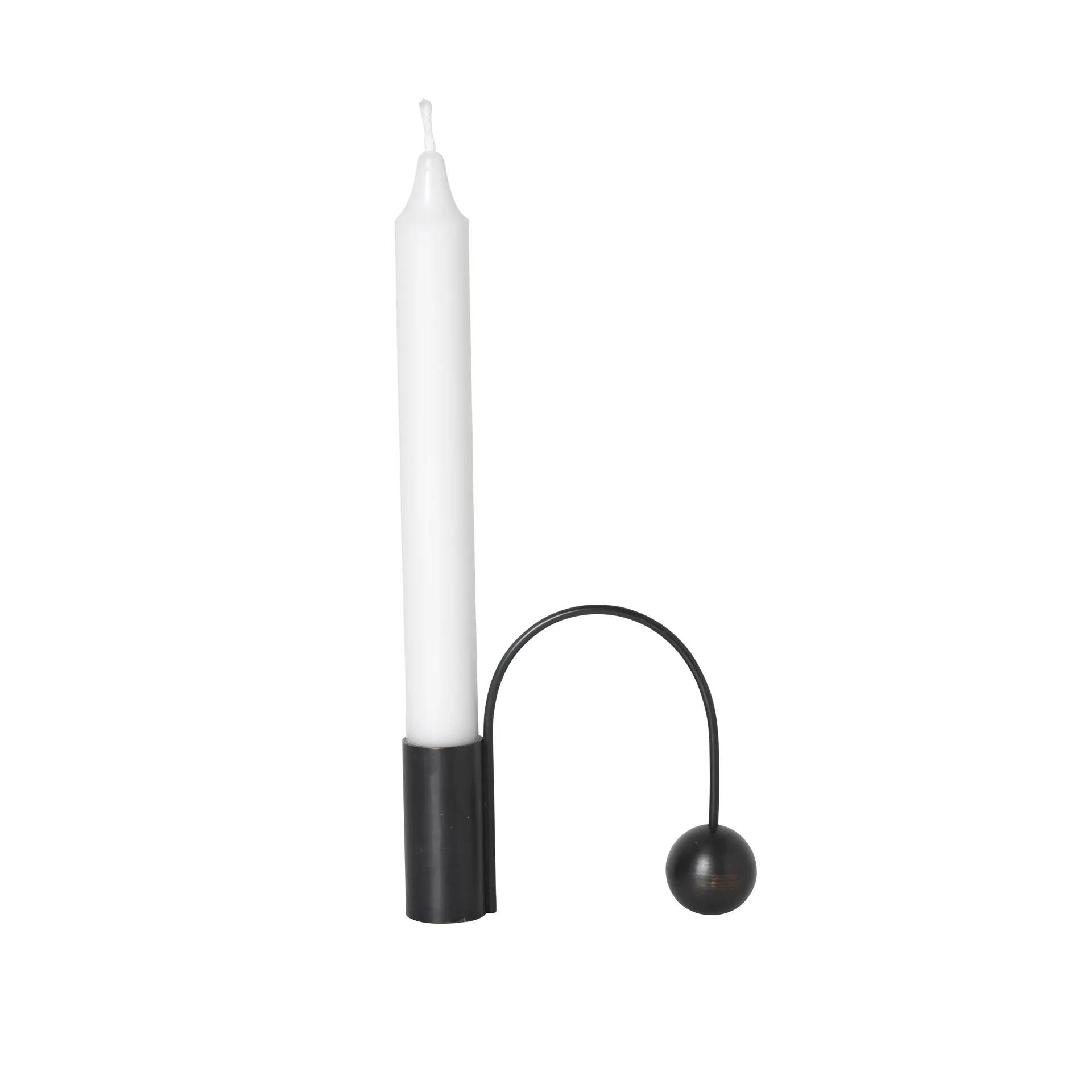 Balance black candle sticks, candle Ferm Living