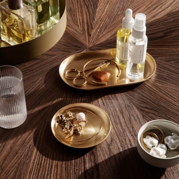 Basho tray Ø9.5 cm - brass - Ferm Living