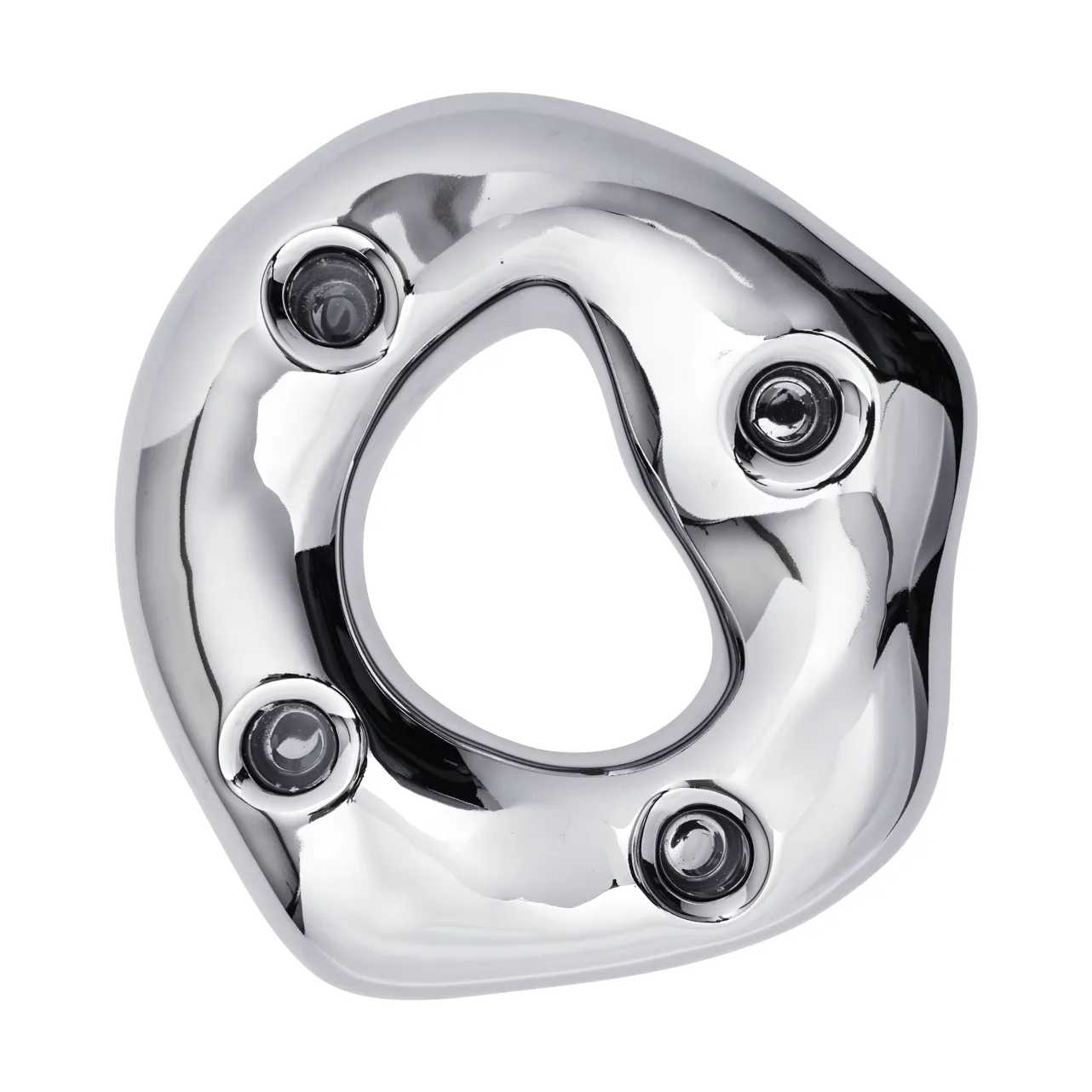 Bellure ring candleholder, Silver Ferm Living