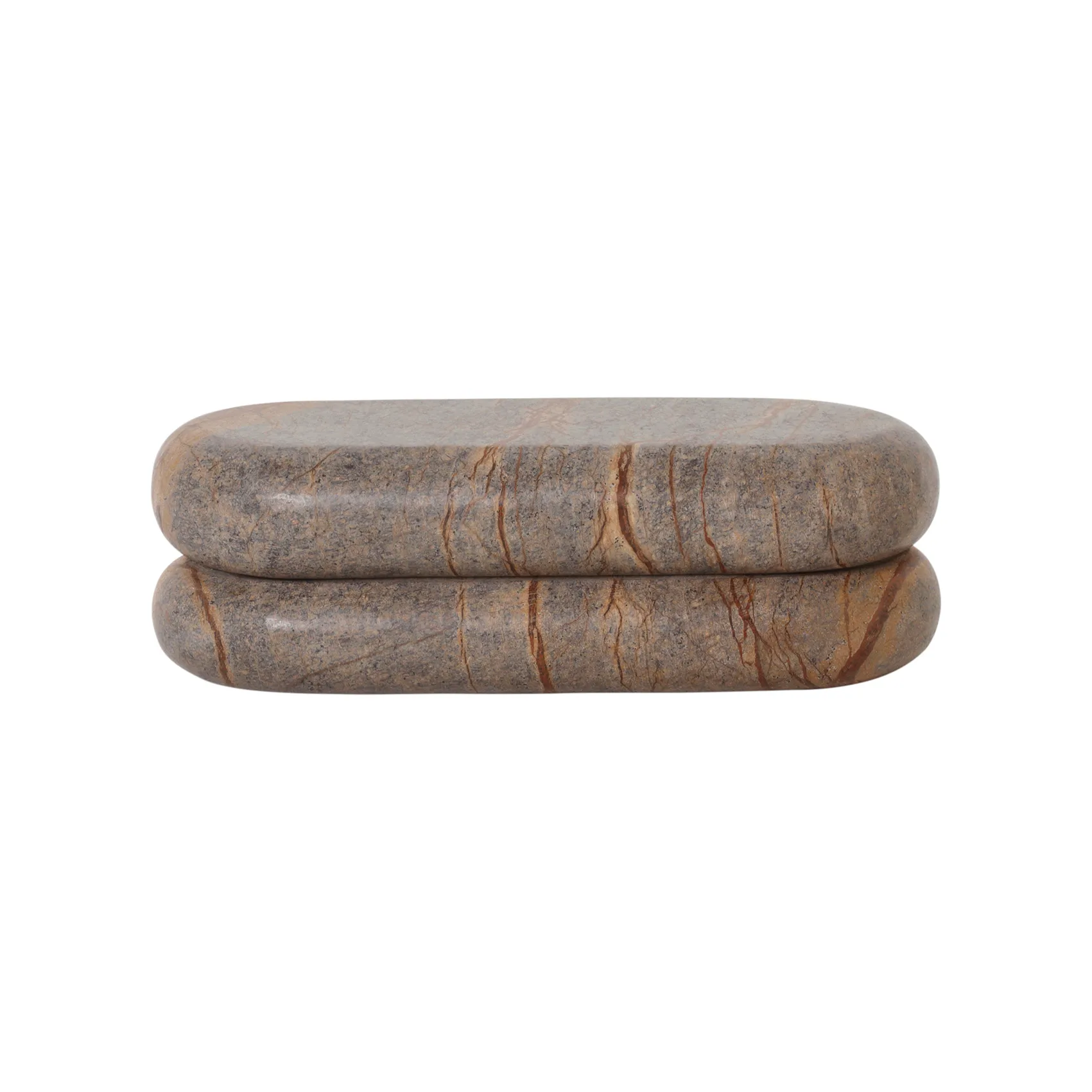 Bendum storage box, brown marble Ferm Living