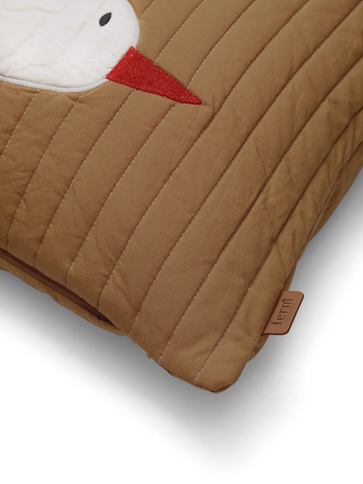 Bird quilted cushion 60x40 cm, Sugar kelp (brown) Ferm Living