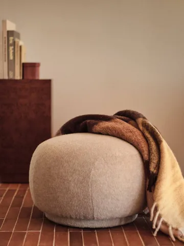 Blur mohair throw - Butter-pale rose, 130x170 cm - Ferm Living