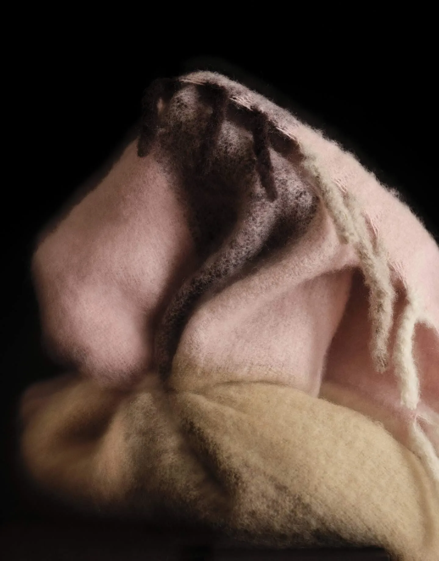 Blur mohair throw, Butter-pale rose, 130x170 cm Ferm Living